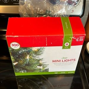Mini Clear holiday lights Christmas